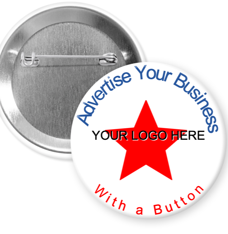 250 Bulk Custom Pinback Buttons 2.25"