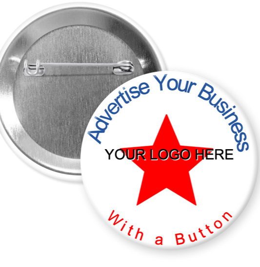 150 Bulk Custom Pinback Buttons 2.25"